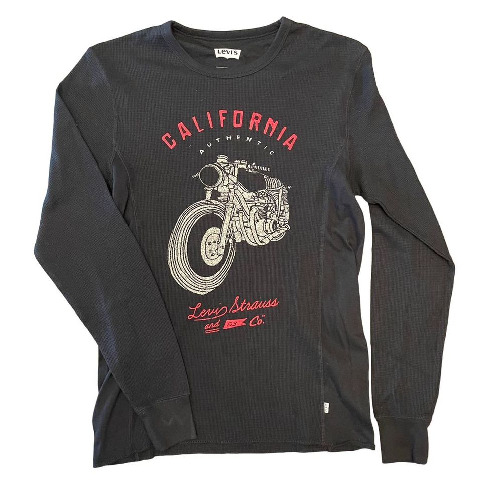Levi’s Shirt, Long Sleeve, Thermal, Black, Mens, Size S